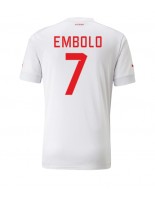 Sveitsi Breel Embolo #7 Vieraspaita MM-kisat 2022 Lyhythihainen